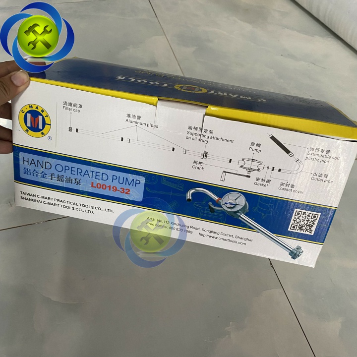 Cây bơm dầu quay tay C-Mart L0019-32 50/Lmin