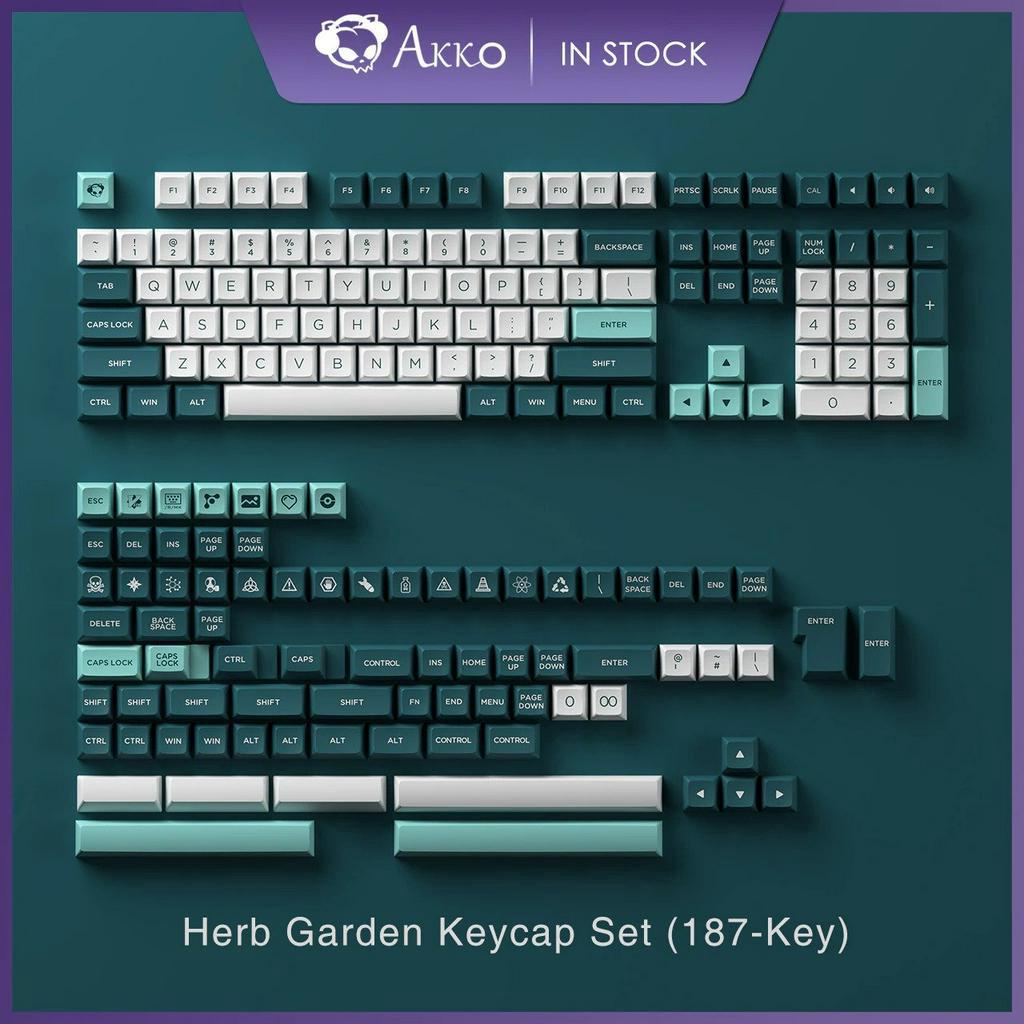 Bộ keycap AKKO HERB GARDEN MỚI NHẤT CHO BÀN PHÍM CƠ XANH MATCHA