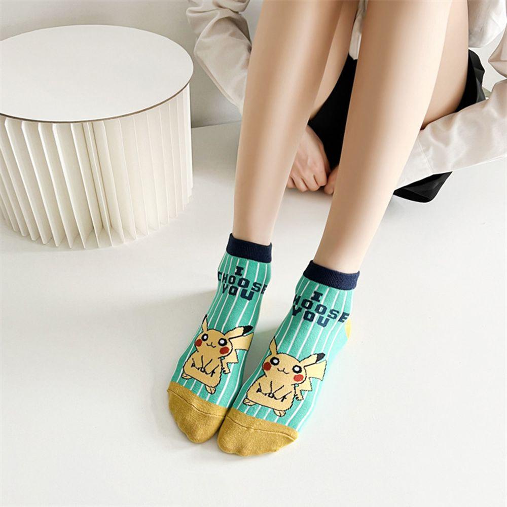 Vớ Cotton Thêu Họa Tiết Hoạt Hình Động Vật Dễ Thương Thoải Mái Cho Nữ