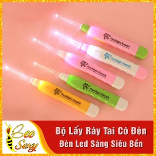 Combo 2 Dụng Cụ Lấy Ráy Tai Có Đèn Chiếu Sáng An Toàn Cho Các Bé