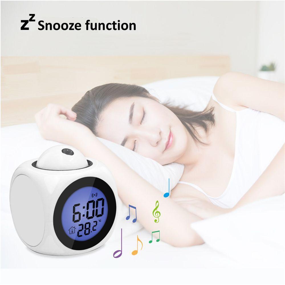 Đồng Hồ Báo Thức Hình Vuông Tích Hợp Đèn Ngủ Tiện Dụng Cho Văn Phòng