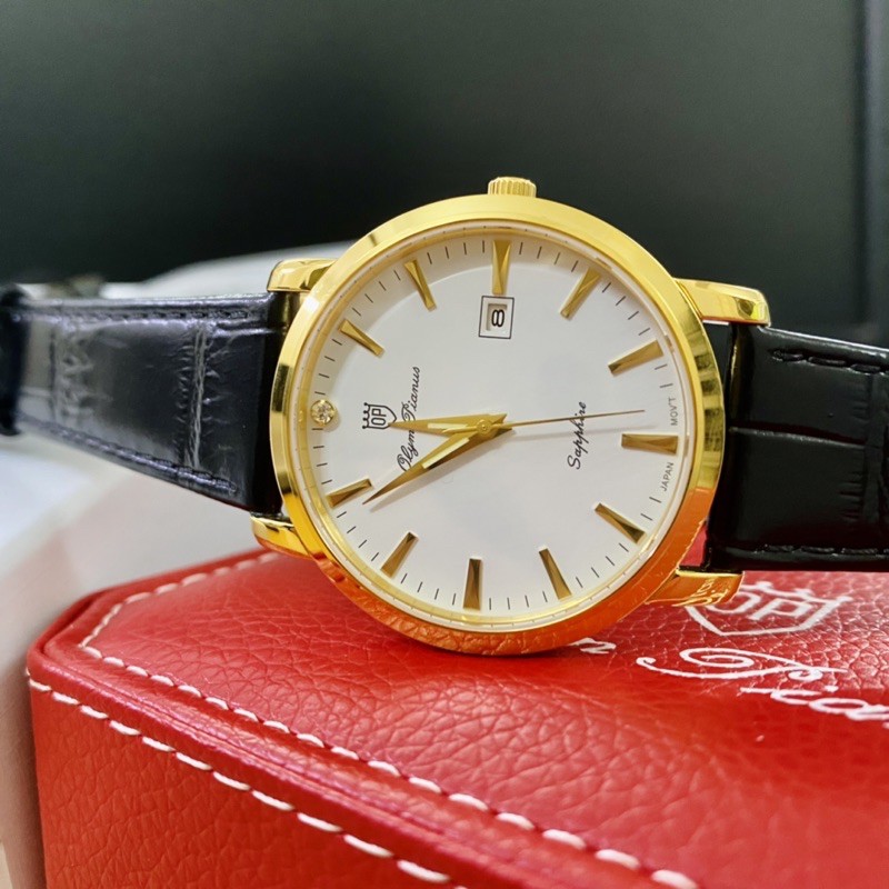 Đồng hồ nam dây da mặt kính sapphire chống xước Olym Pianus OP130-06 OP130-06MK-GL t | BigBuy360 - bigbuy360.vn