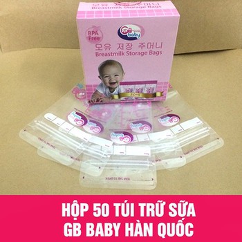 Hộp 50 túi trữ sữa Gb baby Hàn Quốc 250ml