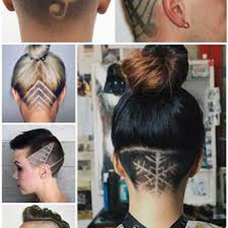 Bút cạo tóc, bút tatoo tóc sáng tạo, dễ sử dụng