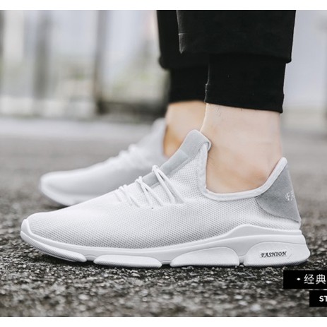 Giầy Vải sneaker Nam G15 ( TRẮNG )  mẫu mới - phong cách Sport Thể Thao năng động 2018 Hot Trend