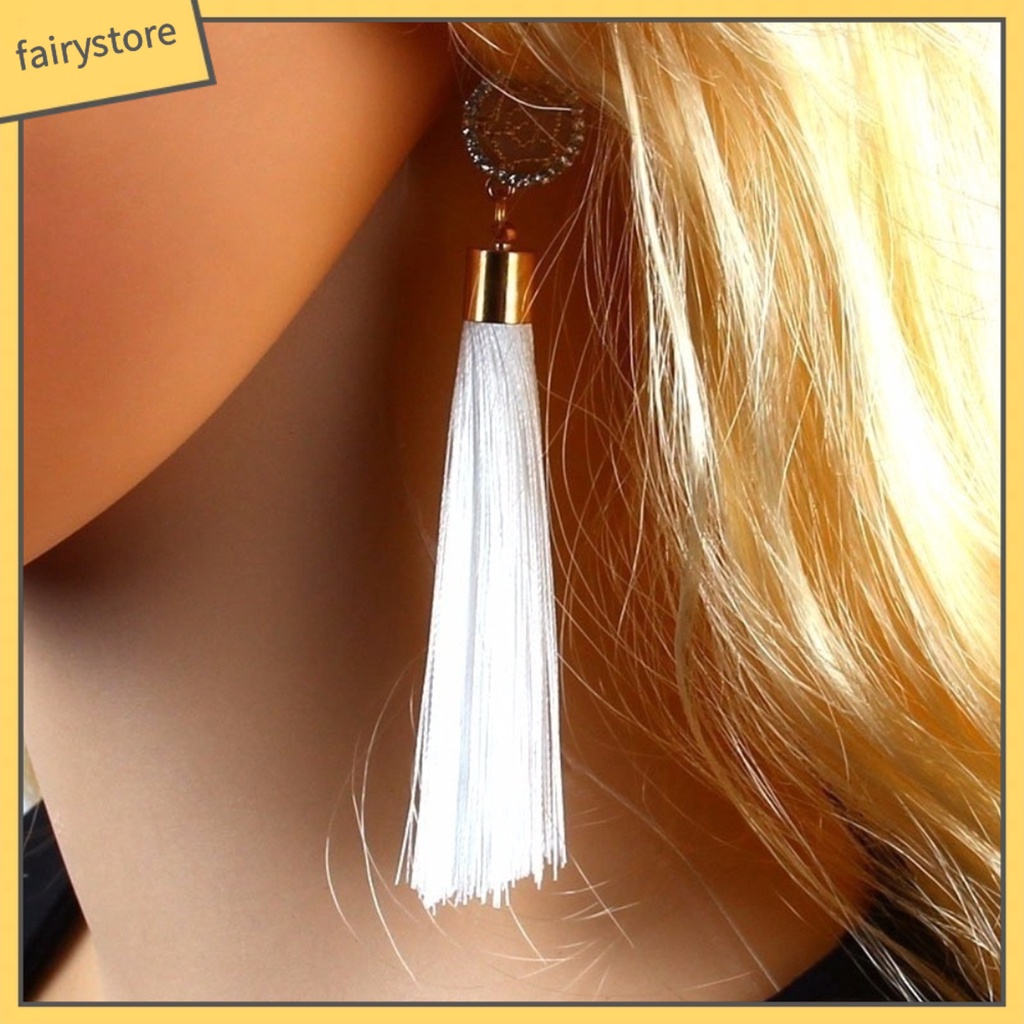 1 Đôi Bông Tai Tua Rua Thời Trang Nữ Tính