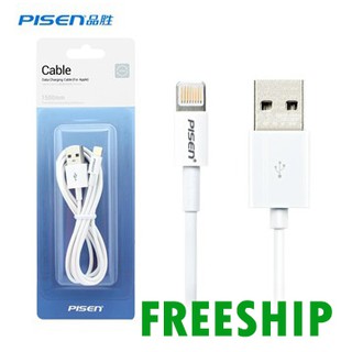 Cáp Sạc Pisen Cho IPhone IPad Chính Hãng Dài 1M - BH 6 tháng 1 đổi 1