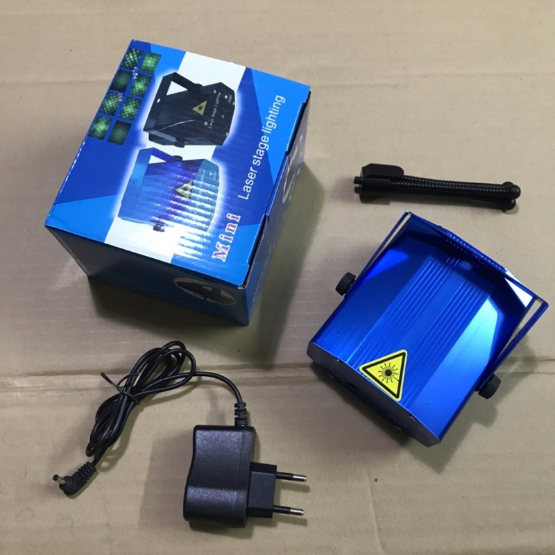 Đèn lazer mini sân khấu vũ trường karaoke cảm ứng theo nhạc