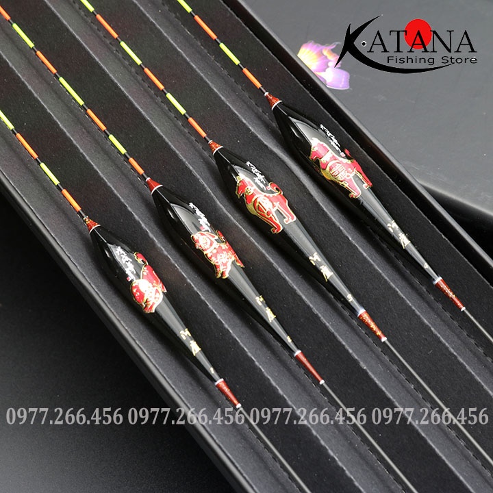 Phao nano câu đài, câu tay, câu đơn..hộp 4 quả cao cấp