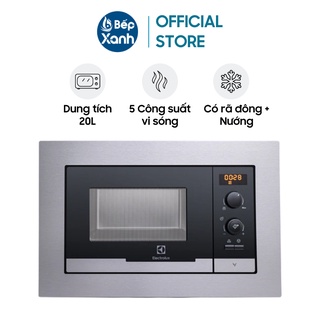Lò vi sóng âm tủ electrolux ems2085x - dung tích 20l - đa chức năng
