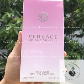 Tắm Gội Hương Nước Hoa Versace Bright Crytals Perfumed Bath & Shower Gel 200ml Fullbox (Hình Tự Chụp )