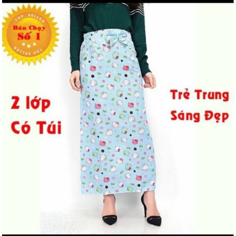 Váy Chống Nắng kate 2 lớp mặc được cả 2 mặt