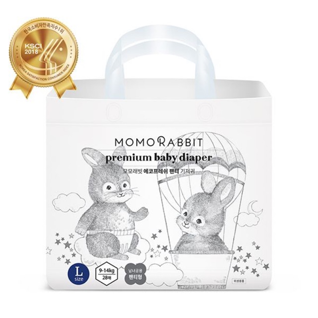 [HCM-Hàn Quốc] Tả đêm siêu thấm hút MOMO RABBIT đầy đủ size L28/Xl22/XXL18