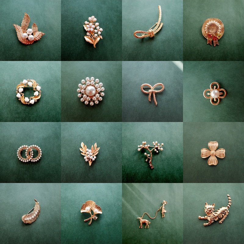 Ghim Cài Áo Đính Ngọc Trai Kiểu Dáng Sang Trọng Cho Nữ