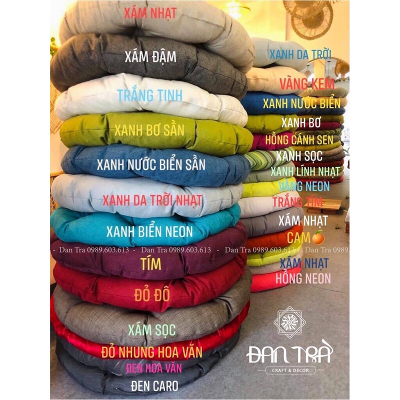 Ghế mây tròn 1M2, ghế lười thư giãn Papasan 1m2 mây phòng ngủ, decor ban công thư giãn, trang trí phòng khách Đan Trà