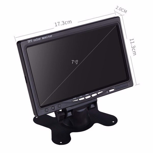 Màn hình taplo gập 5 inch, 7 inch, Cam lùi, Cam lề