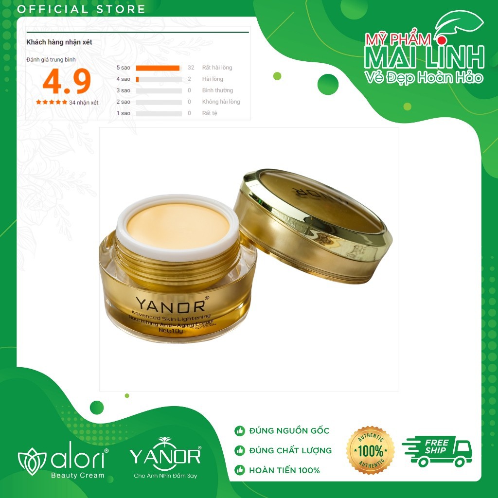 [Cam Kết Hiệu Quả] Kem Trắng Da Ngừa Lão, Kem Giúp Trẻ Hóa Da Cao Cấp YANOR (YNC - 102) An Toàn Tuyệt Đối - Hiệu Quả | BigBuy360 - bigbuy360.vn