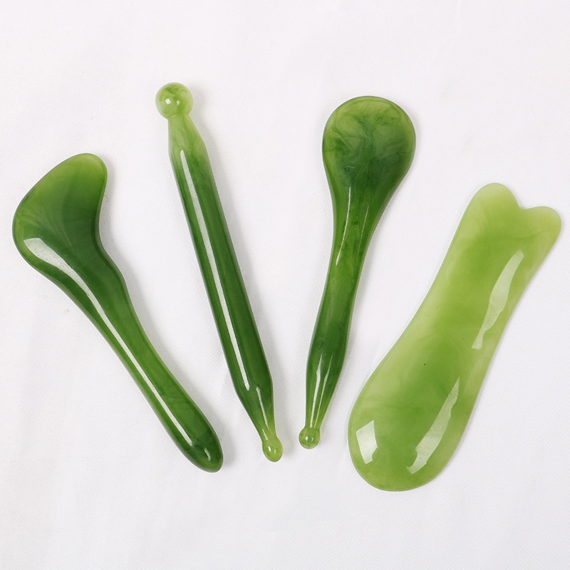 Set 6 Dụng Cụ Cạo Lông Cơ Thể Bằng Nhựa Resin Màu Xanh Lá