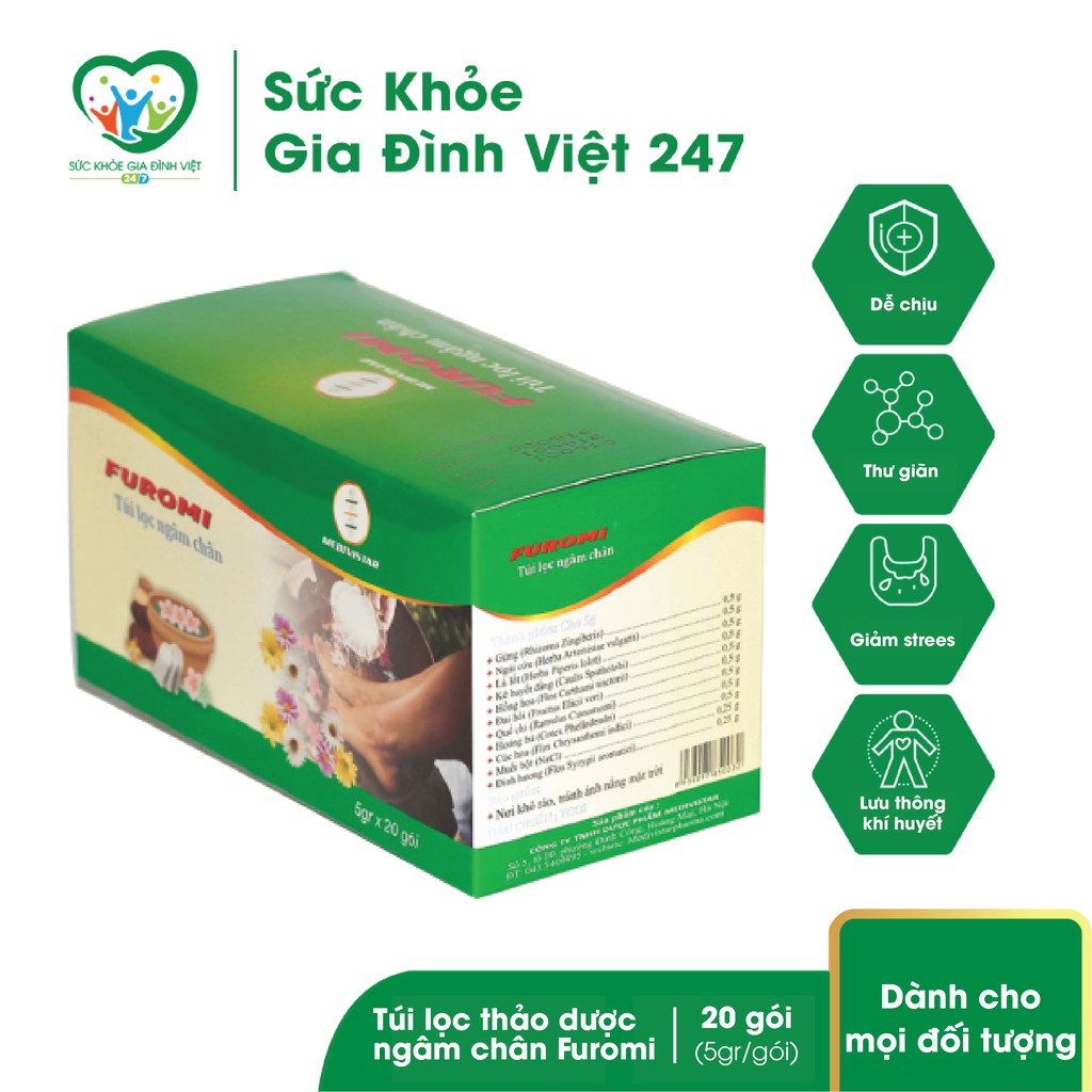 Túi lọc thảo dược ngâm chân Furomi