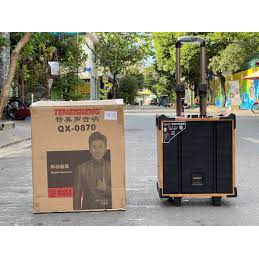 Loa karaoke mini Temeisheng QX-0870, loa kéo cỡ nhỏ, bass 3 tấc, 300W
