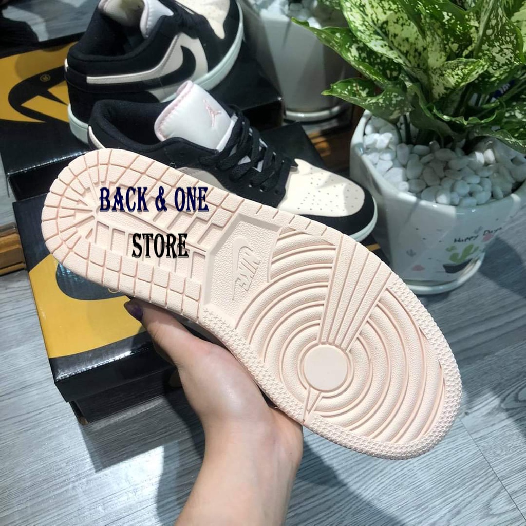 Giày Jordan Cổ Thấp, Giày JD1 Hồng Đen Low Hàng Cao Cấp Full Box + Bill | BigBuy360 - bigbuy360.vn