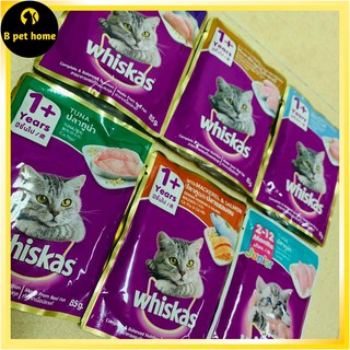 Thức ăn Pate gói  Whiskas mèo lớn, mèo con Junior 85g đủ vị theo yêu cầu
