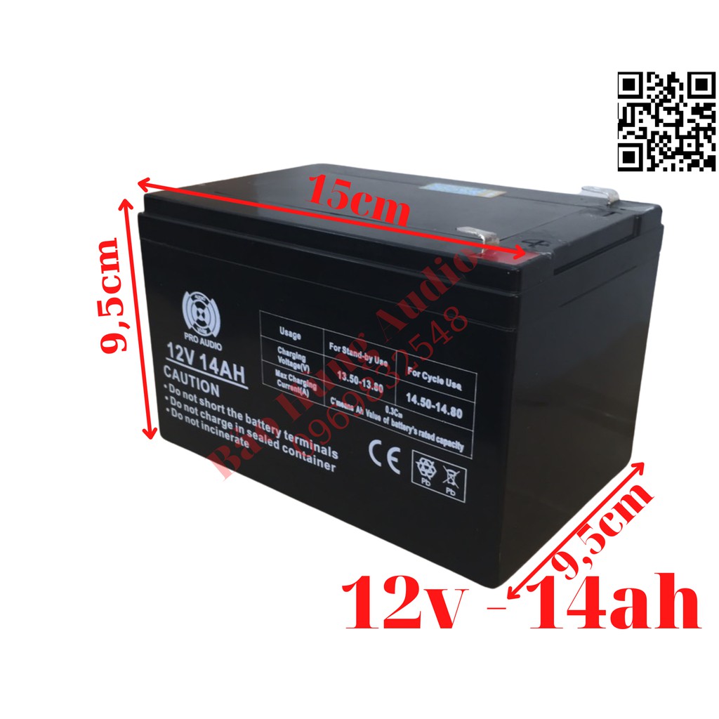 Bình ắcc quy 12v 14ah chuyên lắp cho loa kéo di động, và xe đạp điện. Hàng nhập chính hãng chất lượng bình cầm điệnchuẩn