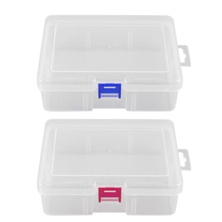 Plastic Rectangular Hardware Clear Tools Storage Jewelry Box-mat