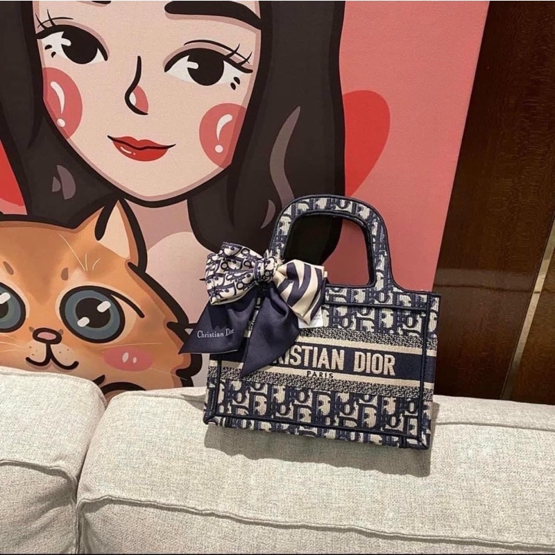 [MẪU MỚI2020] Túi Thổ Cẩm ToTe xỏ tay kèm khăn lụa sang chảnh