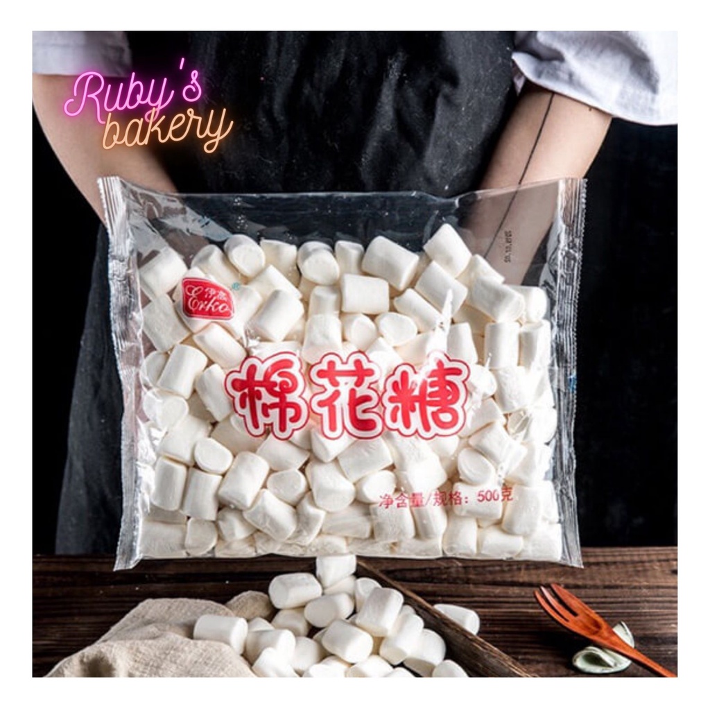 Kẹo bấc trắng, Kẹo Marshmallow Erko trắng _500g
