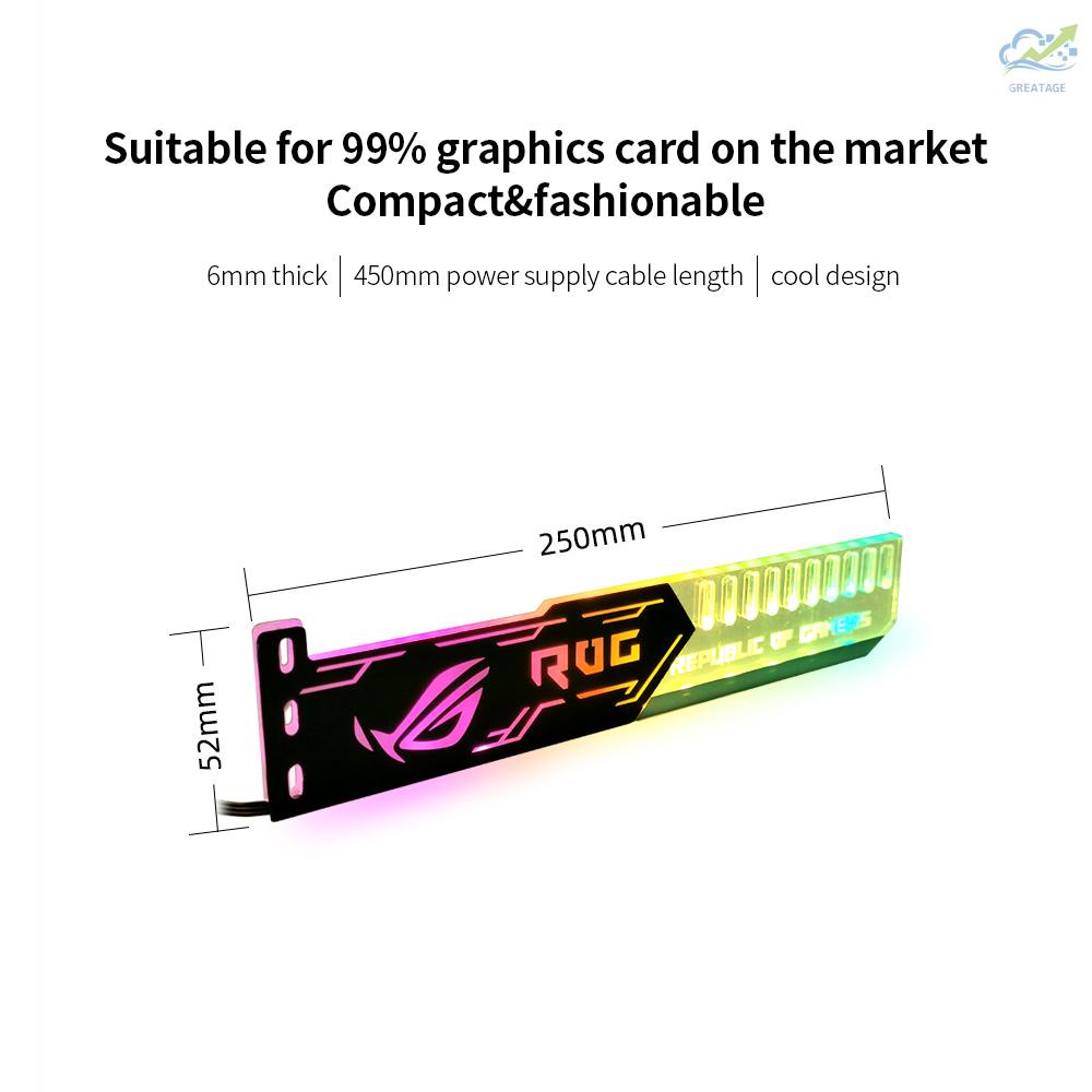 Mới Card Đồ Họa Rgb25 Rgb Với Hiệu Ứng Đèn Rgb 5v 4pin Giá Đỡ | BigBuy360 - bigbuy360.vn