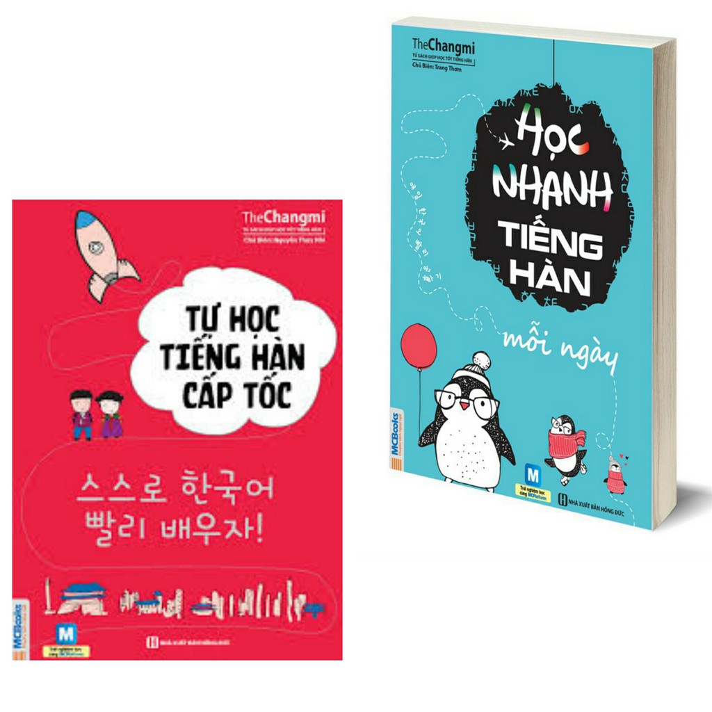 Combo Học Nhanh Tiếng Hàn Mỗi Ngày + Tự Học Tiếng Hàn Cấp Tốc