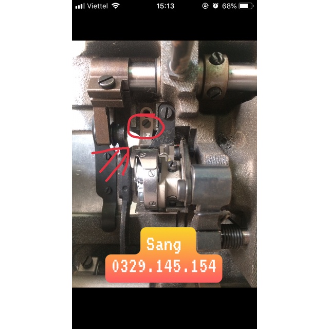 Ốc dao tĩnh máy may 1 kim điện tử (dao vòng )
