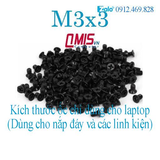 M3*3 - Ốc vít laptop, dùng cho ổ cứng laptop HDD SSD Caddy kích thước M3x3 M3 x 3 mm