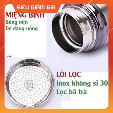 Bình giữ nhiệt BAOL kim cương 1.5 Lít giữ nhiệt nóng lạnh inox 304 nắp titan cao cấp có quai xách