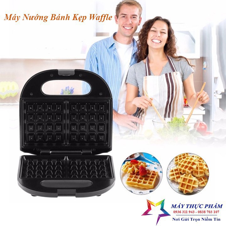 [Mã ELHADEV giảm 4% đơn 300K] Máy nướng bánh tàn ong, làm bánh waffle khuôn vuông Sokany