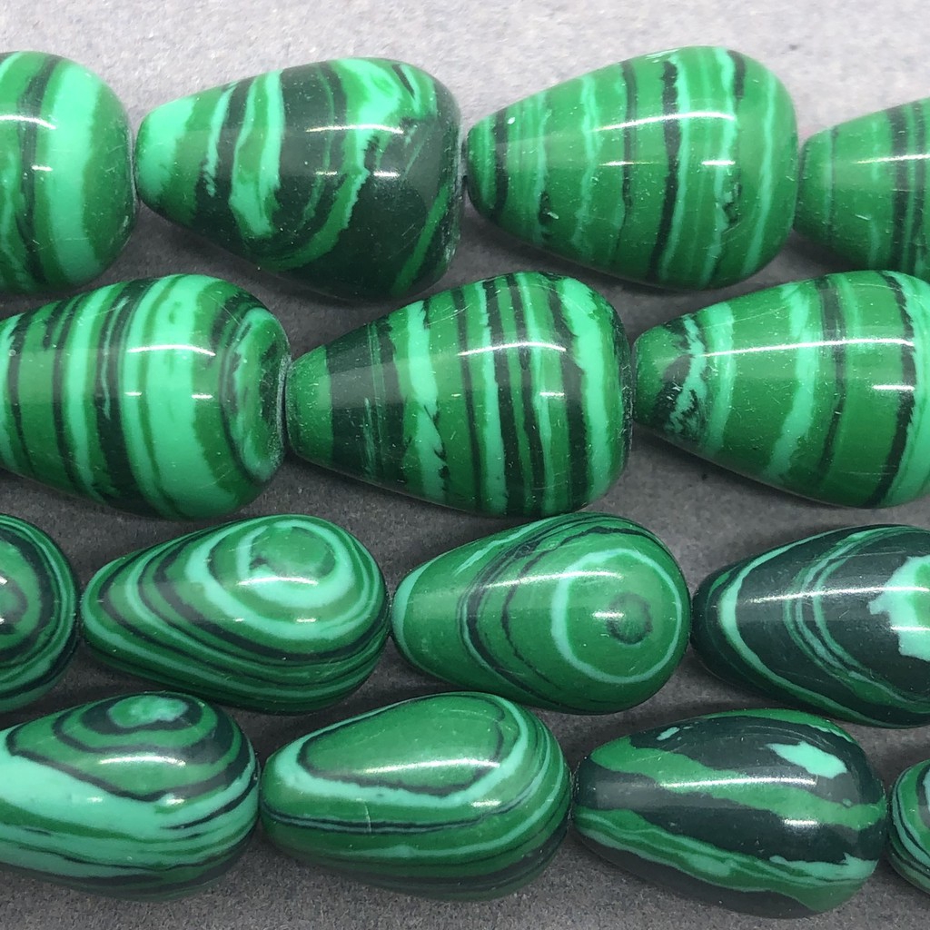 Chuỗi Hạt Đá Malachite Tự Nhiên Dùng Làm Vòng cổ