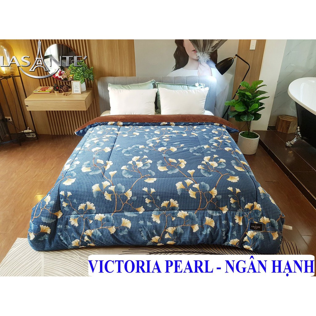 Chăn lông cừu Pháp Lasante - Dòng Victoria Pearl cỡ giường đơn và giường đôi