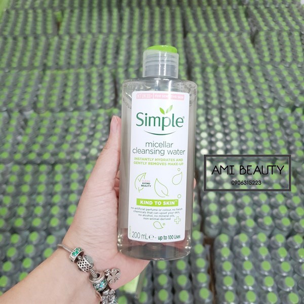 Tẩy Trang Cho Da Nhạy Cảm Simple Micellar Cleansing Water