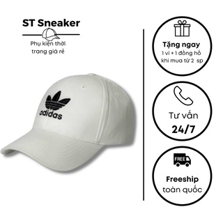 Mũ Lưỡi Trai 🍁 Nón Kết Das Trắng Logo Thêu Đen Dành Cho Nam Nữ Unisex