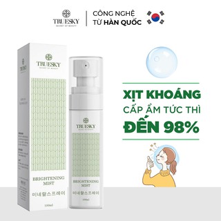 Xịt khoáng hoa nhung tuyết Truesky giúp dưỡng ẩm và dưỡng trắng da - Brightening Mist 100ml
