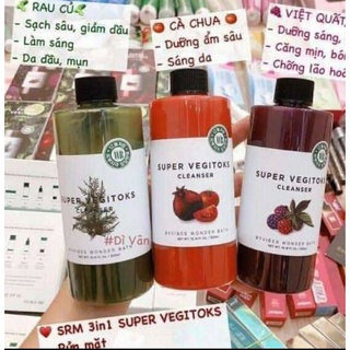 Sữa rửa mặt thải độc rau củ quả