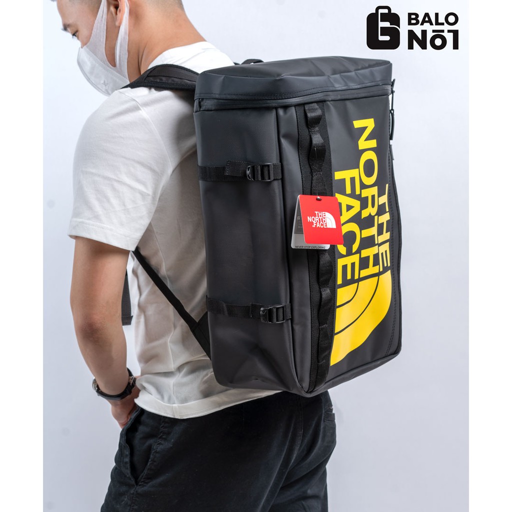 Balo THE NORTH FACE FUSE BOX CHỐNG THẤM TỐT - MÀU ĐEN CHỮ VÀNG