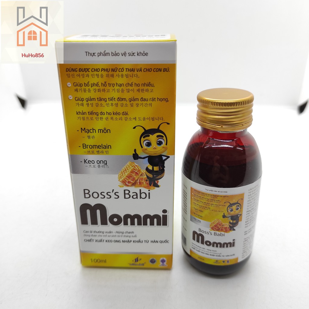 Siro Boss's Babi Mommi - Giúp Bổ Phế - Chai 100ml