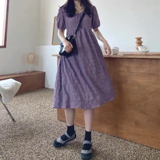 Hàng sẵn_Váy babydoll tím