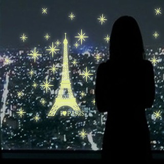 DIY. Decan phản quang dán tường, hình tháp Eiffel