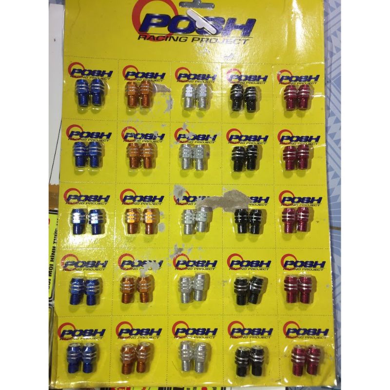 Giá 1 đôi] Ốc mặt cười chân gương xe máy 10mm gen xuôi,gen ngược