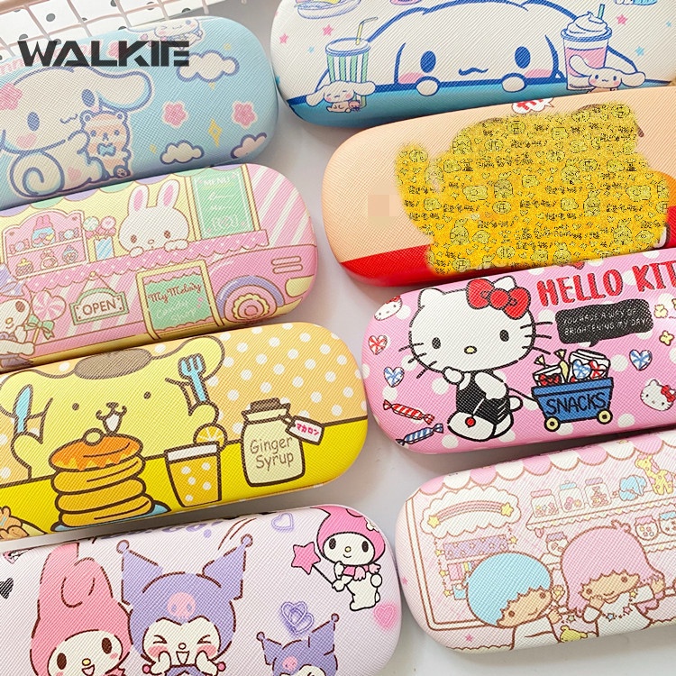 SANRIO Hộp Đựng Mắt Kính Họa Tiết Hoạt Hình Dễ Thương