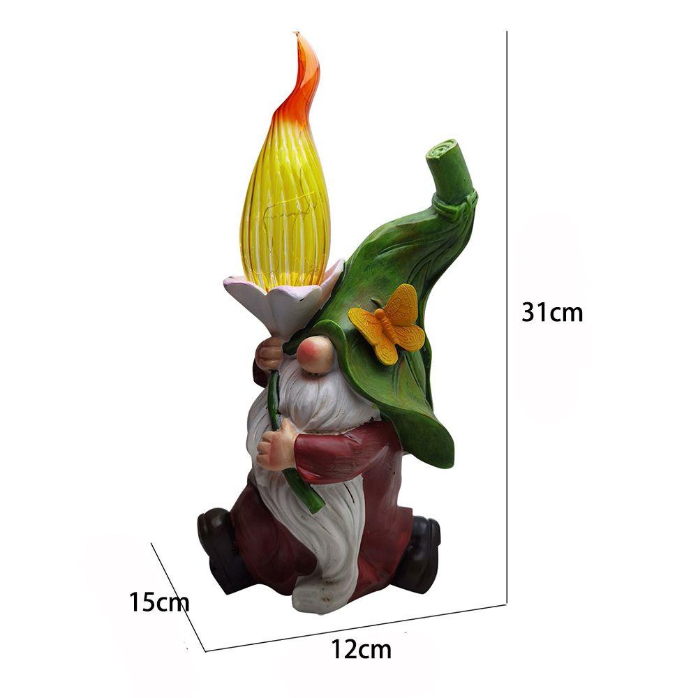 Zaijie Tượng Trang Trí 24 Gnome Sử Dụng Năng Lượng Mặt Trời Sáng Tạo