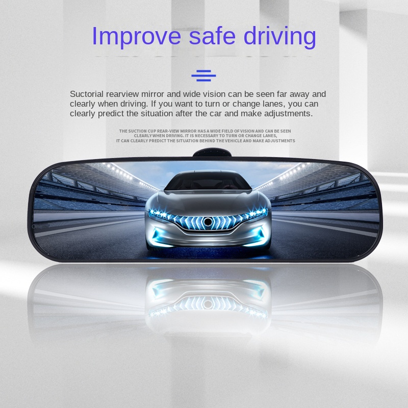 Gương Chiếu Hậu Góc Rộng Có Giác Hút Trang Trí Nội Thất Xe Hơi / Máy Bay / Gương Chiếu Hậu